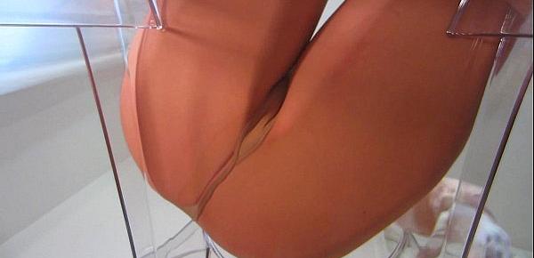  Dominant hypno Diva teasing in shiny pantyhose